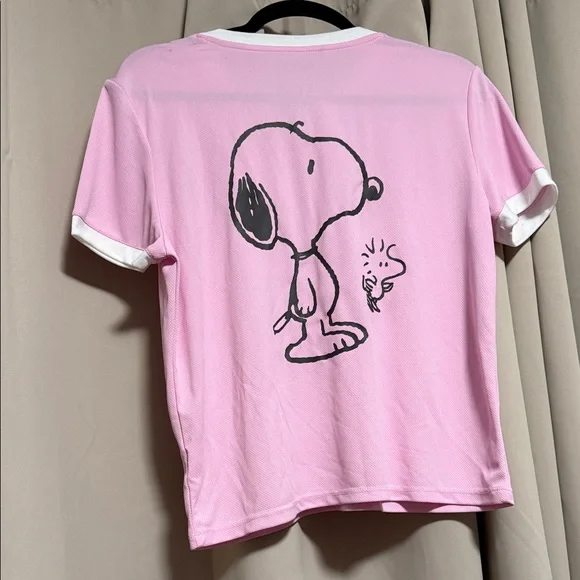 Peanuts Pink and White T-Shirt - Picture 4 of 4